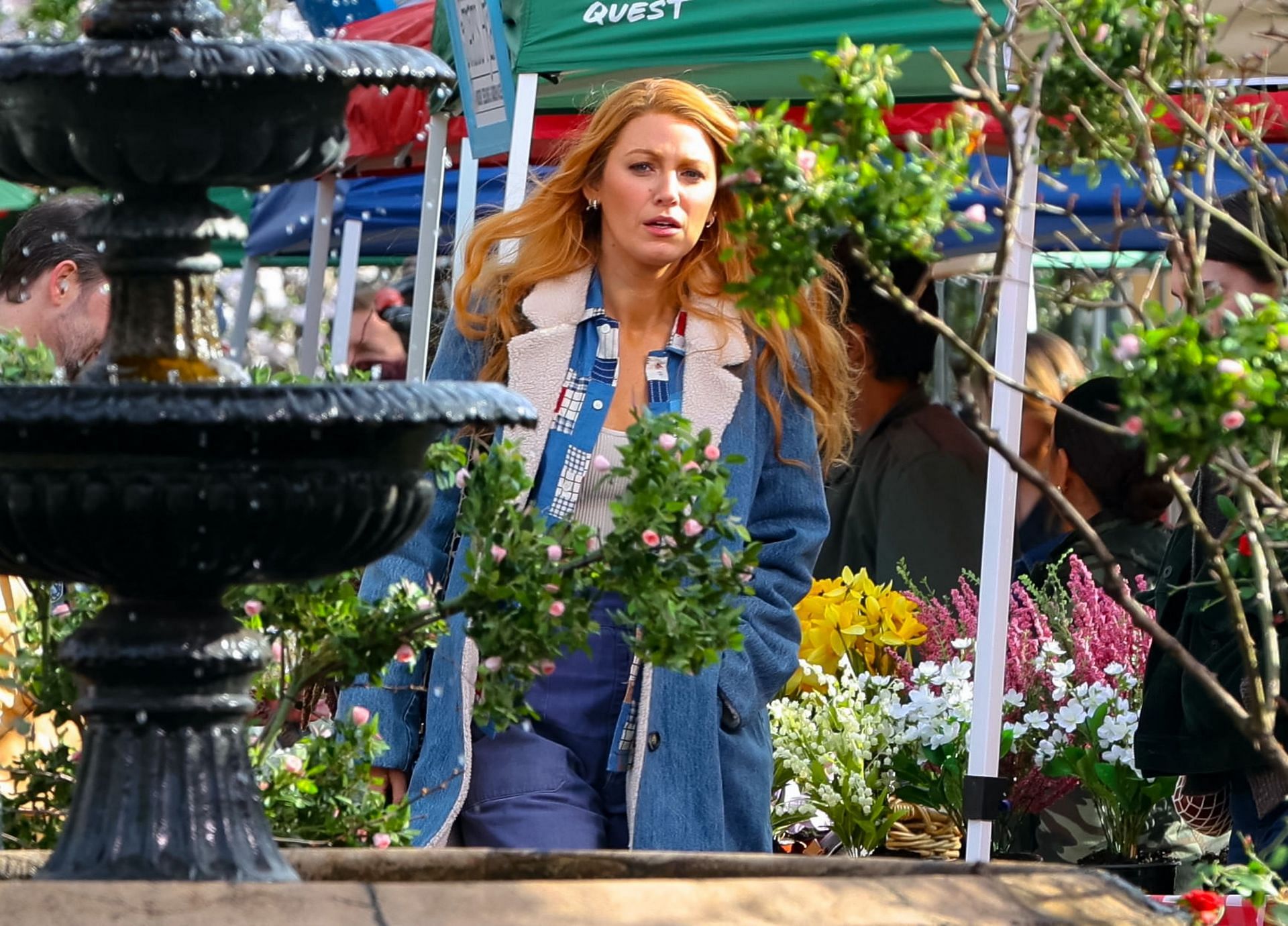 Blake Lively on the set of It Ends With Us - Source: Getty